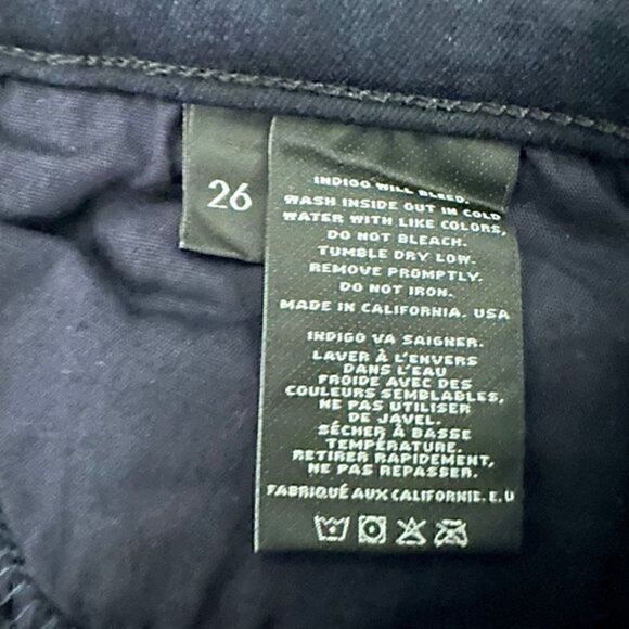 J Brand‎ Lapis Low Rise Cropped Skinny Leg Jeans Blue Size 26 - Picture 9 of 15